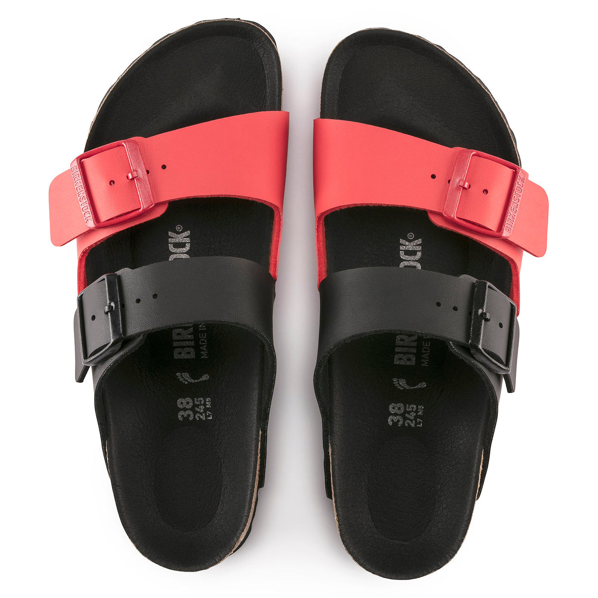 BIRKENSTOCK｜SANDALS (Arizona Split (1019712)) Arizona Split Birko-Flor Black/White | BIRKENSTOCK