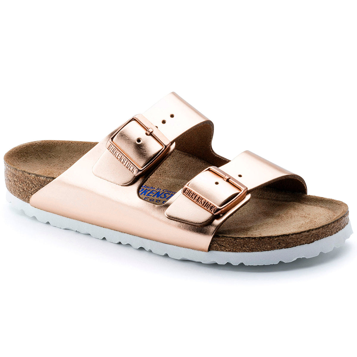 Frosset omfavne Sinis Birkenstock Arizona Soft Footbed - Metallic Leather – Walking Depot