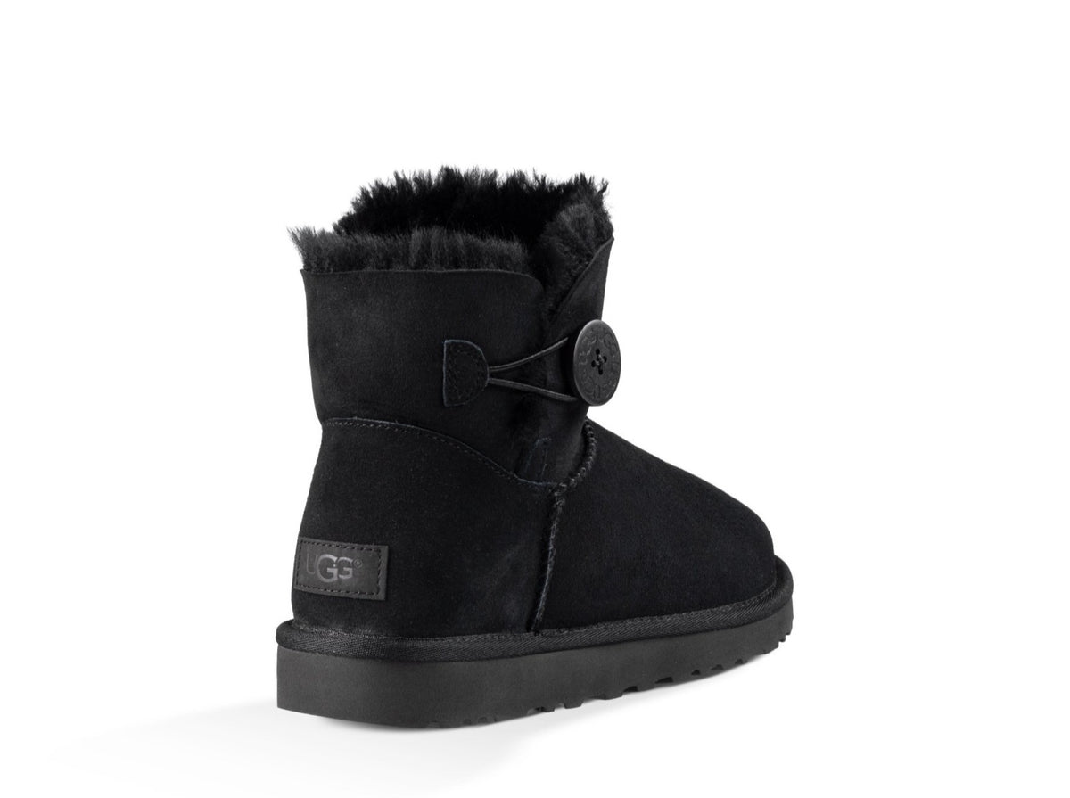 Ugg mini bailey button black on sale