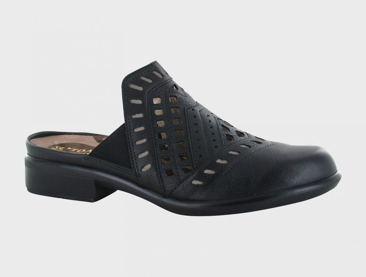 Naot Procida 6347 Black Leather Mules Size 365