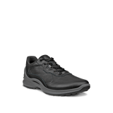 Black shoe on a white background