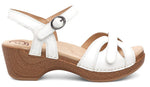 Dansko Season in White Leather - Outside View