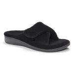 Vionic Relax Slipper in Black - Right 3/4 View