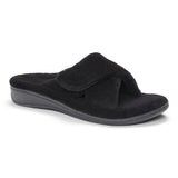Vionic Relax Slipper in Black - Right 3/4 View
