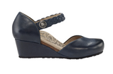Aetrex Mia in Navy - Outside View