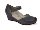 Aetrex Mia in Navy - Right 3/4 View