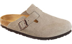 Birkenstock Boston in Taupe Suede