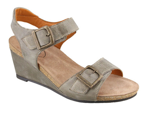 Taos buckle up top wedge sandal
