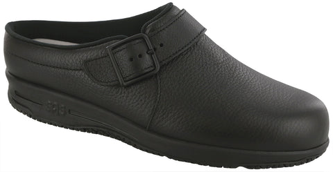 SAS Clog SR in Black Leather