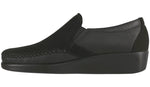 SAS Dream in Charcoal Nubuck / Black Leather - Side View
