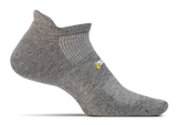Feetures High Performance Ultra Light No Show Tab in Heather grey