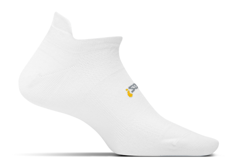 Feetures High Performance Ultra Light No Show Tab in White