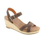 Taos Hey Jute in Grey Suede - Right 3/4 View