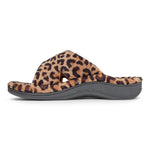 Vionic Relax Slipper in Natural Leopard - Inside View