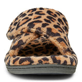 Vionic Relax Slipper in Natural Leopard - Front View