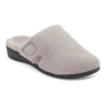 Vionic Gemma Slipper in Light Gray - Right 3/4 View