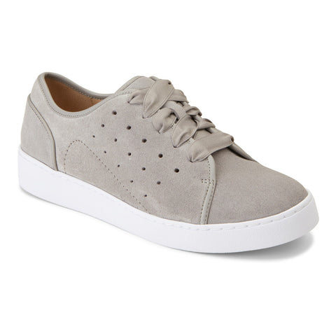 Vionic Keke Sneaker in Light Grey Suede