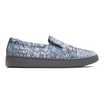 Vionic Avery Pro Metallic in Blue Metallic Leather - Outside View