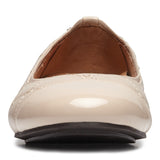 Vionic Desiree Quilted Flat in Nude Leather - Front View