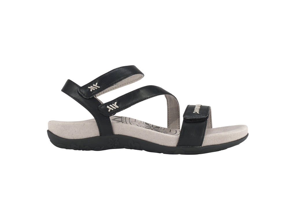 Gabby Adjustable Quarter Strap Sandal-pewter