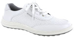 SAS Sporty Lux in White Perf - Right 3/4 View
