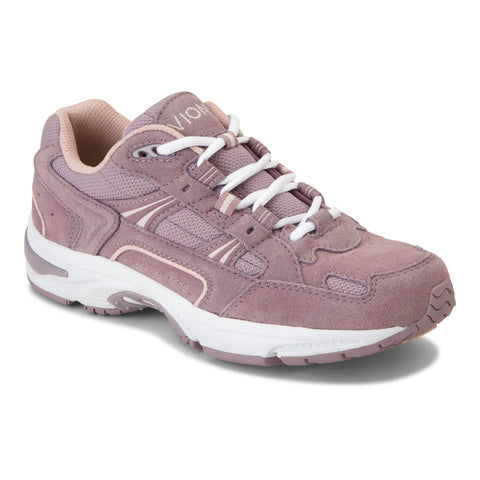 Vionic Women's Classic Walker in Mauve Suede - Right 3/4 View