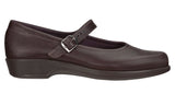 SAS Maria in Dark Brown Leather - Side View