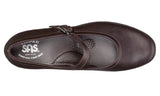 SAS Maria in Dark Brown Leather - Top View