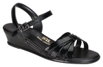 SAS Strippy in Black Patent Leather - Right 3/4 View