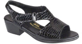 SAS Suntimer in Black Croc Leather - Right 3/4 View