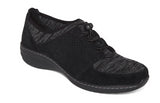Aetrex Casey in Black - Right 3/4 View