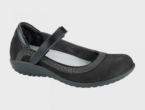 Naot Tahi in Black Combo with Gunmetal Rivets