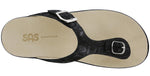 SAS Sanibel in Nero Snake Leather - Top View