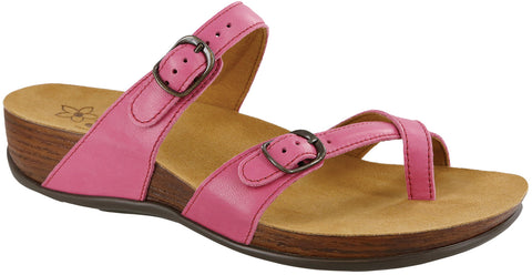 SAS Shelly in Passion Pink Leather - Right 3/4 View